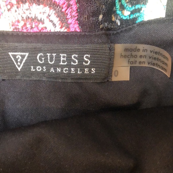 Guess Lace Embroidered Floral Womens Mini Dress - Picture 4 of 4